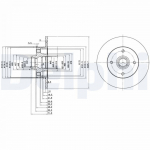 Piduriketas DELPHI BG2389