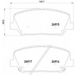 Piduriklotsi komplekt, ketaspidur BREMBO P 30 065