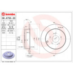 Piduriketas BREMBO 08.A755.20
