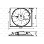 Ventilaator, mootorijahutus VALEO 696882