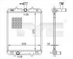 Radiaator, mootorijahutus TYC 736-0032