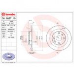 Piduriketas BREMBO 08.6857.10