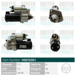 Starter HOFFER H5015351