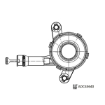 H&uuml;drauliline survelaager, sidur BLUE PRINT ADC43640