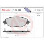 Piduriklotsi komplekt, ketaspidur BREMBO P 24 060