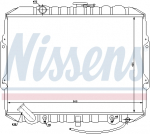 Radiaator, mootorijahutus NISSENS 67018