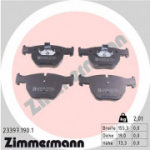 Piduriklotsi komplekt, ketaspidur ZIMMERMANN 23397.190.1