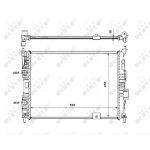 Radiaator, mootorijahutus NRF 53846