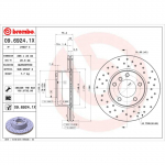 Piduriketas BREMBO 09.6924.1X