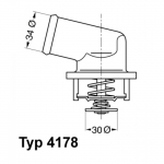 Termostaat, jahutusvedelik WAHLER 4178.92D
