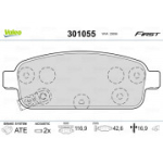 Piduriklotsi komplekt, ketaspidur VALEO 301055