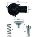 Termostaat,Jahutusvedelik MAHLE ORIGINAL TI 220 87D
