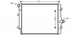Radiaator,mootorijahutus AVA QUALITY COOLING VN2208