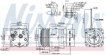 Kompressor,kliimaseade NISSENS 89646