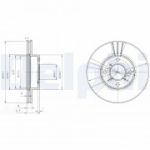 Piduriketas DELPHI BG3341