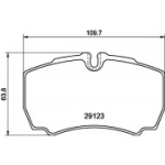 Piduriklotsi komplekt, ketaspidur HELLA 8DB 355 005-381