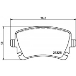 Piduriklotsi komplekt, ketaspidur HELLA 8DB 355 011-531