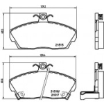 Piduriklotsi komplekt, ketaspidur HELLA 8DB 355 018-031