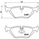 Piduriklotsi komplekt, ketaspidur BREMBO P 06 013