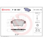 Piduriklotsi komplekt, ketaspidur BREMBO P 59 057