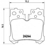 Piduriklotsi komplekt, ketaspidur BREMBO P 83 076
