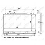 Radiaator, mootorijahutus NRF 53412