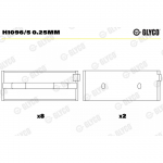 V&auml;ntv&otilde;lli laager GLYCO H1096/5 0.25mm