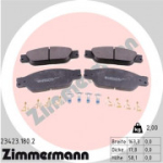 Piduriklotsi komplekt, ketaspidur ZIMMERMANN 23423.180.2