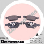 Piduriklotsi komplekt, ketaspidur ZIMMERMANN 25804.170.1