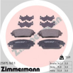 Piduriklotsi komplekt, ketaspidur ZIMMERMANN 25875.160.1