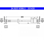 Pidurivoolik ATE 24.5237-0308.3