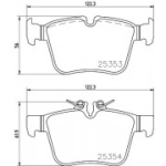 Piduriklotsi komplekt, ketaspidur BREMBO P 50 122