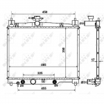Radiaator, mootorijahutus NRF 53599