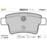 Piduriklotsi komplekt,ketaspidur VALEO 302214