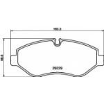 Piduriklotsi komplekt, ketaspidur HELLA 8DB 355 005-511