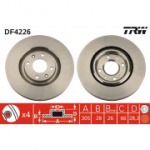 Piduriketas TRW DF4226