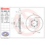 Piduriketas BREMBO 09.6866.20