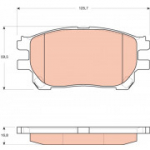 Piduriklotsi komplekt, ketaspidur TRW GDB3414