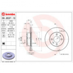 Piduriketas BREMBO 09.9537.10