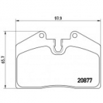 Piduriklotsi komplekt, ketaspidur BREMBO P 85 094