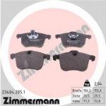 Piduriklotsi komplekt, ketaspidur ZIMMERMANN 23404.205.1