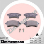 Piduriklotsi komplekt, ketaspidur ZIMMERMANN 24693.185.1