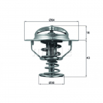 Termostaat, jahutusvedelik BEHR TX 114 82D