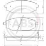 Piduriklotsi komplekt, ketaspidur A.B.S. 37173