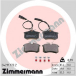 Piduriklotsi komplekt, ketaspidur ZIMMERMANN 24211.170.2