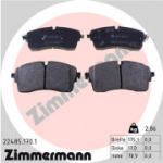 Piduriklotsi komplekt, ketaspidur ZIMMERMANN 22485.170.1