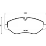 Piduriklotsi komplekt, ketaspidur HELLA 8DB 355 005-521