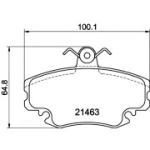 Piduriklotsi komplekt, ketaspidur HELLA 8DB 355 018-131