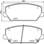 Piduriklotsi komplekt, ketaspidur HELLA 8DB 355 037-701