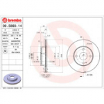 Piduriketas BREMBO 09.5869.14